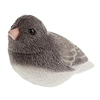 Audubon Birds Dark Eyed Junco Plush with Authentic Bird Sound, Stuffed Animal, Bird Toys for Kids and Birders