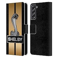 Head Case Designs Officially Licensed Shelby Gold Car Graphics Leather Book Wallet Case Cover Compatible with Samsung Galaxy S21 FE 5G