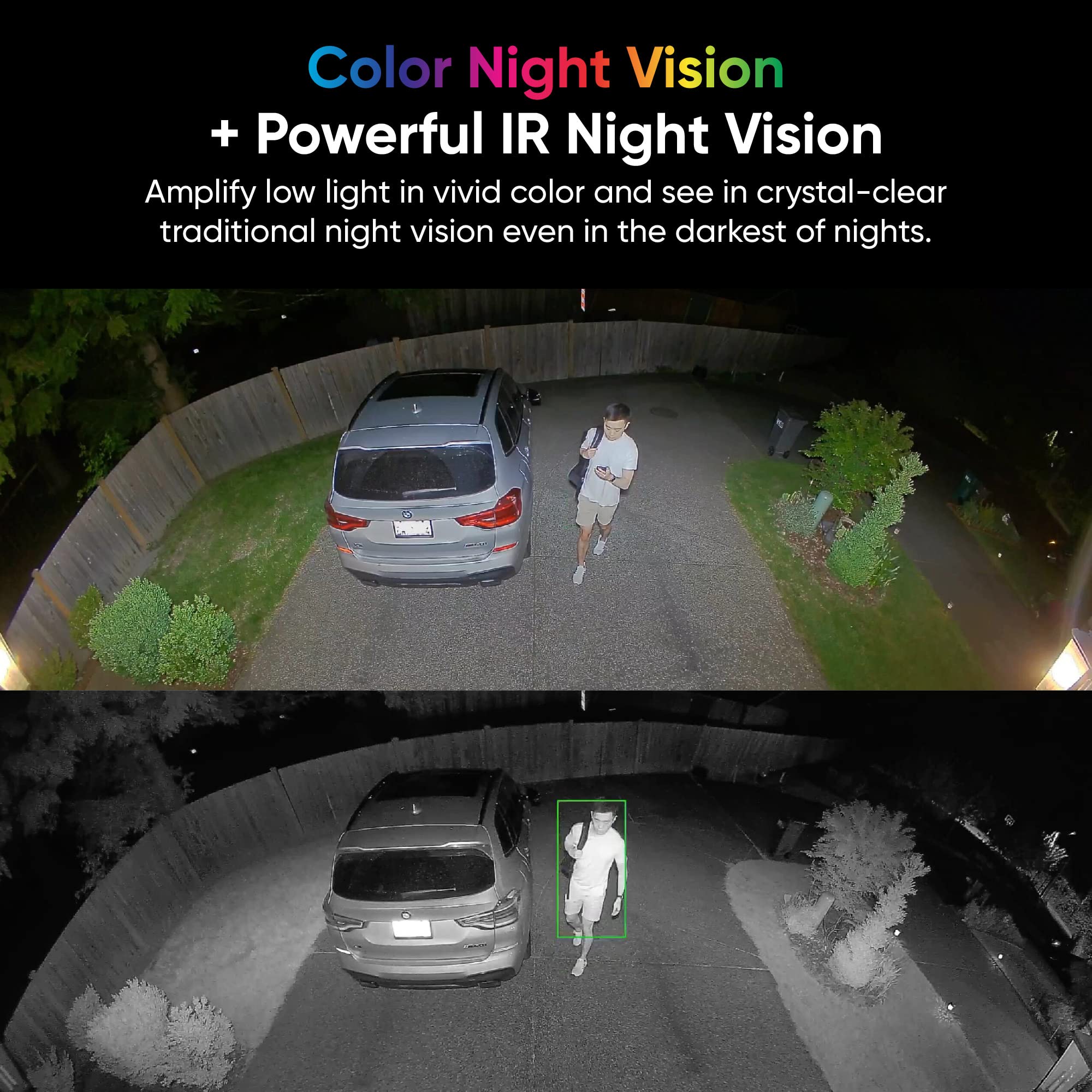 WYZE Cam Floodlight Pro with 3000 Lumen LEDs, Wired 2.5K QHD IP65 Outdoor Smart Security Camera, Color Night Vision, 180° FOV with Customizable AI Motion Detection, 105dB Siren, Two-Way Audio, Black