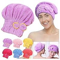 1PC Fleece Coral Cotton Microfiber Hair Drying Caps Soft & Ultra Absorbent Fast Drying Hair Wrap Towels Shower Cap for bathe