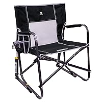 Freestyle Rocker XL Camping Chair | Portable Folding Rocking Chair with Solid, Durable Armrests, Drink Holder & Comfortable Backrest — Indigo