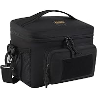 HighSpeedDaddy Large Tactical Lunch Box for Men - Insulated and Water-Resistant Lunch Bag for Work, Picnics & More - Durable & Easy to Clean - Fits 3-4 Adult Meal Containers - 11” x 9” x 8” (15 L)