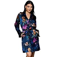 Women's It Had To Be You Silk Short Robe,