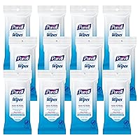 Hand Sanitizing Wipes, Clean Refreshing Scent, 20 Count Travel Pack (Pack of 12), 9124-12-CMR