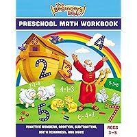The Beginner's Bible Preschool Math Workbook: Practice Numbers, Addition, Subtraction, Math Readiness, and More