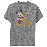 Disney Characters Mickey and Pluto Boy's Performance Tee