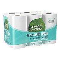 7th Generation SEV 13733 2-Ply 100% Recycled Standard Toilet Paper, White