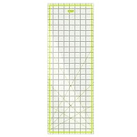 Arteza Quilting Ruler, Laser Cut Acrylic Quilters' Ruler with Patented Double Colored Grid Lines for Easy Precision Cutting, 8.5