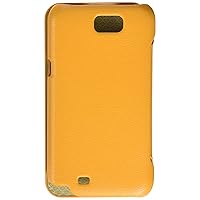 Jisoncase JS-SM7-01H80 Premium Leatherette Fashion Folio Case for Samsung Galaxy Note 2 - Retail Packaging - Yellow