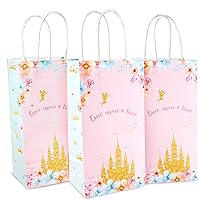 Joyful Toys Princess Party Favor Bags 16 Pcs | Ideal for Princess Party Favors, Decorations, Gifts, Candy, and Goodie Bags | Perfect for Cinderella, Fairy and Princess-Themed Parties