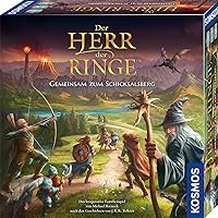 682804 The Lord of The Rings - Together to The Mountain of Destiny, Cooperative Family Game, for 1-4 People, from 10 Years, Adventure Game, Exciting Board Game