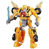 Transformers Toys Rise of The Beasts Movie, Beast-Mode Bumblebee Converting Toy with Lights and Sounds, Ages 6 and up, 10-inch