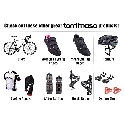 Tommaso Strada Ready to Ride Mens Indoor Cycling Shoes with Look Delta Or SPD Cleats Pre-Installed - Optimized Bike Shoes for Men for Peloton, Echelon & Bowflex Spin Bikes