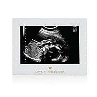 Pearhead Little Blossoms Love At First Sight Sonogram Picture Frame, Ultraound Pregnancy Keepsake, Gender-Neutral Nursery Décor For Baby Girl or Baby Boy, Polka Dot, 6.94x5.25x.75 Inch (Pack of 1)