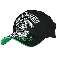 Sons of Anarchy Men's Reaper Logo Ireland Hat, Black, One Size