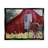 Country Farm Meadow Americana Floating Framed Wall Art, Design by Kim Allen