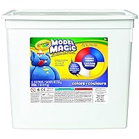 Crayola Model Magic (2lb Bucket), Modeling Clay Alternative, Primary Colors, Air Dry Clay for Kids, Classrooms Supplies, 3+