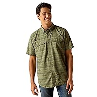 Ariat Men's VentTEK Outbound Fitted Shirt, Four Leaf Clover, Large
