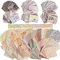 1160 Pieces Vintage Scrapbook Paper Supplies Vintage Antique DIY Material Paper Aesthetic Decorative Old Retro Journal Paper for Writing Drawing Journaling and Scrapbooking, 8 Sets