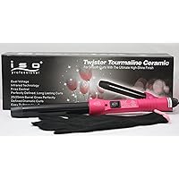 ISO Twister HOT PINK ! Tourmaline Ceramic 25mm Professional Defrizzing Hair Curling Iron