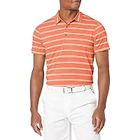 Men's Drytec UPF 50+ Forge Heather Stripe Tailored Fit Polo Shirt
