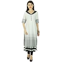 Ethnic Designer Casual Kurti Bollywood Dotted Women Polyester Tunic