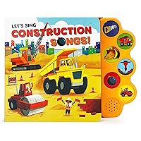 Let's Sing Construction Songs 6-Button Children's Song Board Book Let's Sing Construction Songs 6-Button Children's Song Board Book Board book