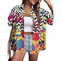 80s 90s Outfit Women 80s 90s Shirt Retro 90s Outfit 80 Shirt Vintage Party Tee Disco Tshirt Causal Button Up Tops