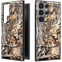 CoverON Camo Design Fit Samsung Galaxy S24 Ultra Case for Men, Slim TPU Flexible Skin Cover Thin Shockproof Protective Silicone Sleeve Fit Galaxy S24 Ultra 5G Phone Case - Camouflage