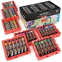  ARTEZA Gouache and Metallic Acrylic Colors Bundle, Painting Art  Supplies for Artist, Hobby Painters & Beginners