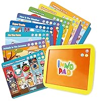 INNO PAD Smart Fun Lessons - Educational Tablet Toy to Learn Alphabet, Numbers, Colors, Shapes, Animals, Transportation for Toddlers Ages 2 to 5 Years Old | Boy or Girl Birthday Gift