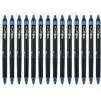 Pilot, FriXion Synergy Clicker Erasable, Refillable, Retractable Gel Ink Pens, Extra Fine Point 0.5 mm, Pack of 14, Navy