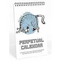Yoga Cat Perpetual Calendar, Important Dates to Remember- 6x9 Monthly and Daily Wall Hanging Journal for Special Days- Birthdays- Anniversaries Book Birthday Gift Planner Organizer-YP