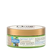 Lightweight Curls + Flaxseed Edge Control, Hair Styling Pomade for Frizz Control, 3 Oz