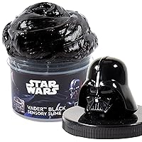 STAR WARS Vader Black Slime, 8 oz Star Wars Slime, Pre-Made Darth Vader Slime, Party Favors for Kids, Perfect For Goodie Bags, Desk Toys, Star Wars Merch, Star Wars Toys, Great Gifts for Adults & Kids