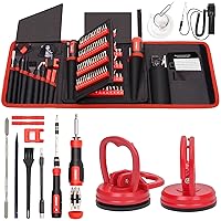 STREBITO Precision Screwdriver Set 191-Piece + 2-Piece Suction Cups Bundle, LCD Screen Remover for Computer, iPhone, Laptop, Cell Phone, Macbook, PS4/5, Tablet and Electronics Repair
