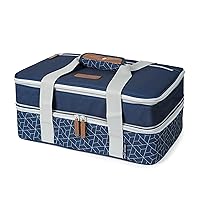 Expandable Insulated Food Carrier, Navy