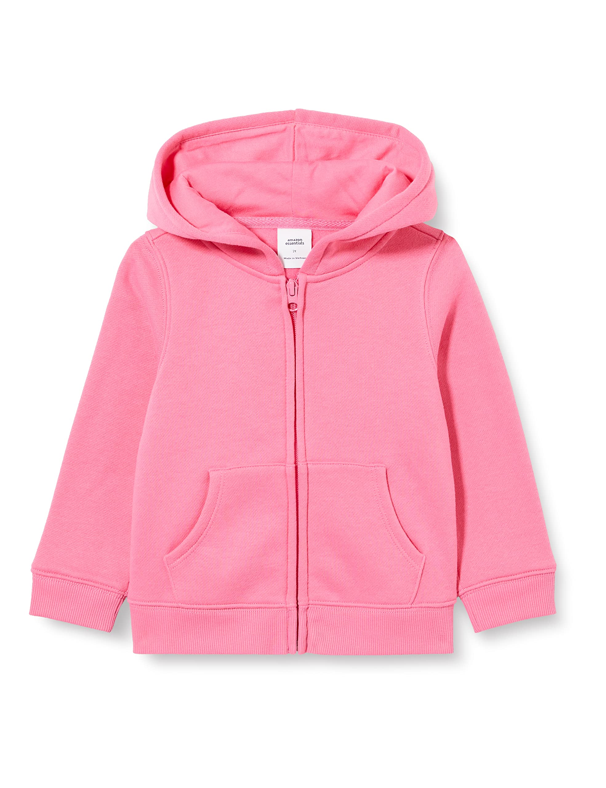 Amazon Essentials Girls and Toddlers' Fleece Zip-Up Hoodie Sweatshirt