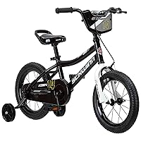 Schwinn Koen & Elm BMX Style Toddler and Kids Bike, For Girls and Boys, 12-18-Inch Wheels, Training Wheels Included, Basket or Number Plate, Ages 2-9 Year Old, Rider Height 28 to 52 Inch
