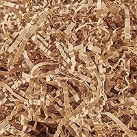 DOTUHAO - 2 Pounds - Kraft - Crinkle Cut Paper Shred Filler great for Gift Wrapping, Basket Filling, Birthdays, Weddings, Anniversaries, Valentines Day, and other occasions