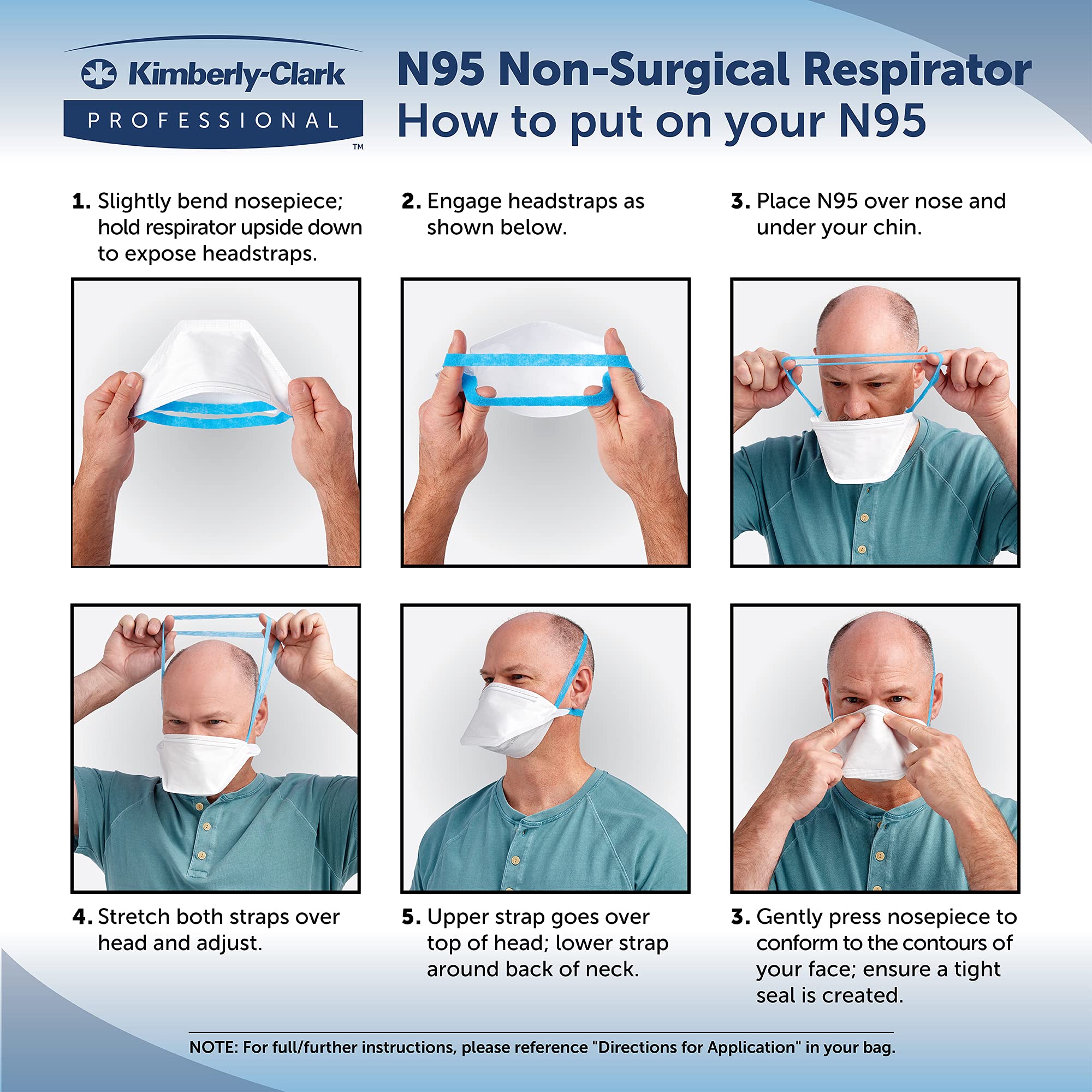 Kimberly-Clark Professional N95 Pouch Respirator (54066), NIOSH-Approved, Made in The USA, Small Size, 50 Respirators/Bag