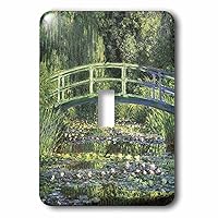 3dRose lsp_164669_1 Water Lilies and Japanese Bridge Monet Vintage Light Switch Cover