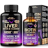 Liquid Biotin, Collagen Drops & Liver Support Detox Blend