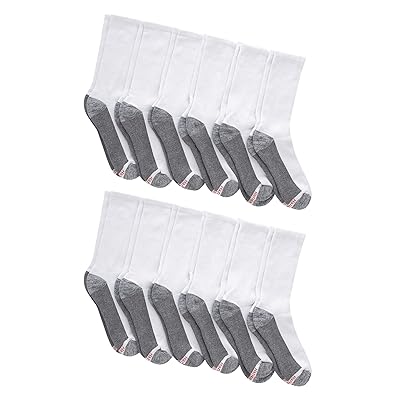 Hanes Men's Max Cushioned Crew Socks, Moisture-Wicking with Odor Control,  Multi-Pack