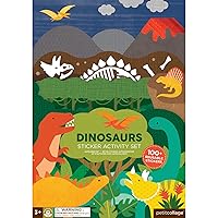 Petit Collage Sticker Activity Book, Dinosaurs – Giant Fold Out Sticker Book for Kids, Includes Over 100 Reusable Stickers – Activity Book for Ages 3+