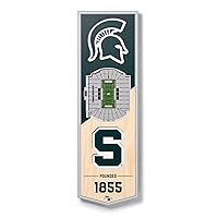 YouTheFan NCAA Michigan State Spartans 3D Stadium 6x19 Banner - Spartan Stadium