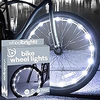 Brightz WheelBrightz LED Bike Wheel Lights - 2024 Edition with Superior Straps & LED-Weatherproof Shield! 14 Colors - Unmatched Durability, Visibility & 48+ Hours of Dazzling Illumination