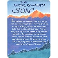 Miniature Easel Print with Magnet: To My Amazing, Remarkable Son, 3.6