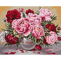 Collection D'Art Paint by Number KIT GRDN, Garden Peonies