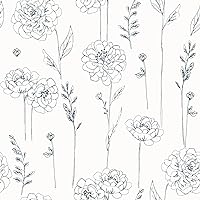 RoomMates RMK12686PLW Navy Maisey Peel and Stick Wallpaper, Blue